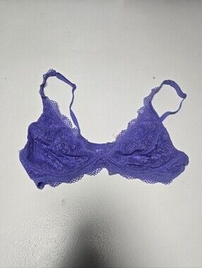 Ambrielle Purple Wireless Bralette Size Large/7